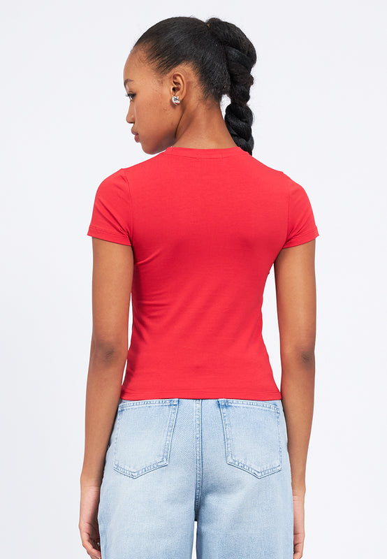Graphic Short Sleeve Fitted T-Shirt