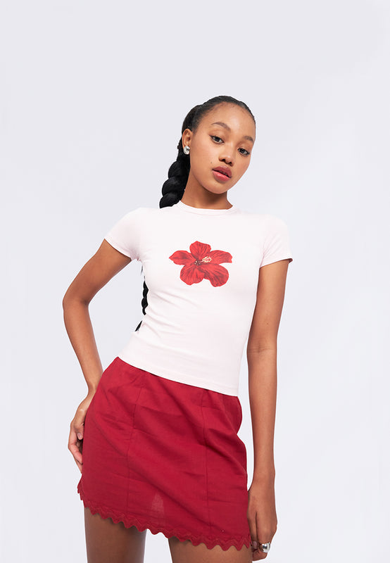 Graphic Short Sleeve Fitted T-Shirt