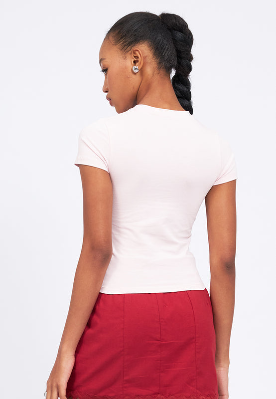 Graphic Short Sleeve Fitted T-Shirt
