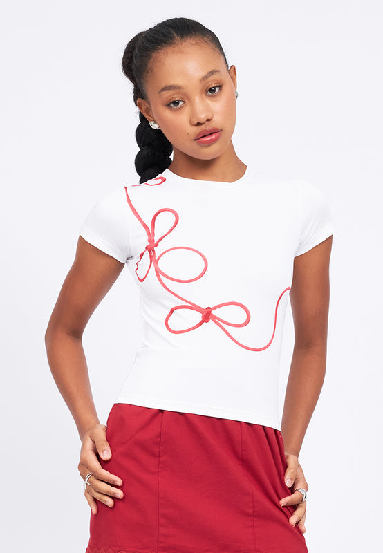 Graphic Short Sleeve Fitted T-Shirt