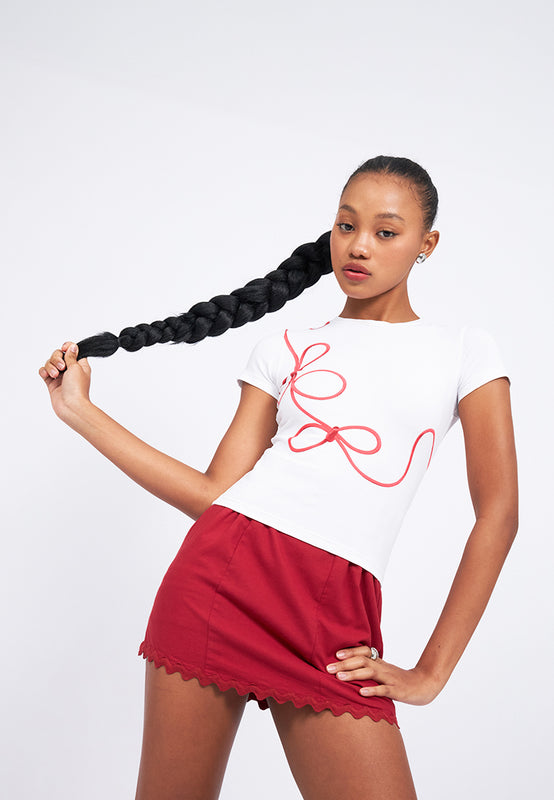 Graphic Short Sleeve Fitted T-Shirt