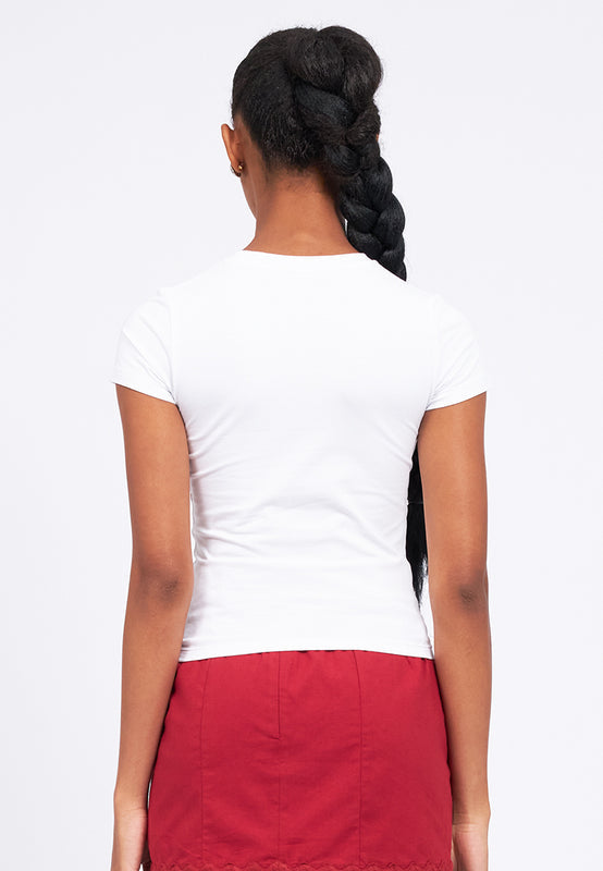 Graphic Short Sleeve Fitted T-Shirt