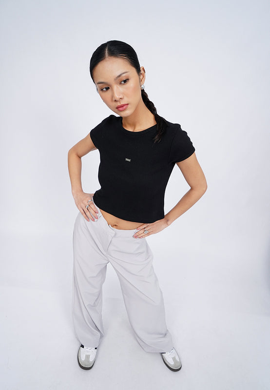 Cap Sleeve Fitted T-Shirt