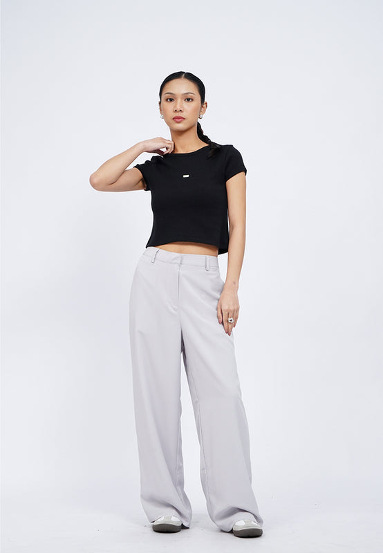 Cap Sleeve Fitted T-Shirt