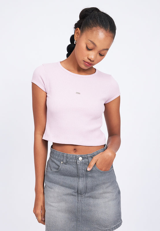 Cap Sleeve Fitted T-Shirt