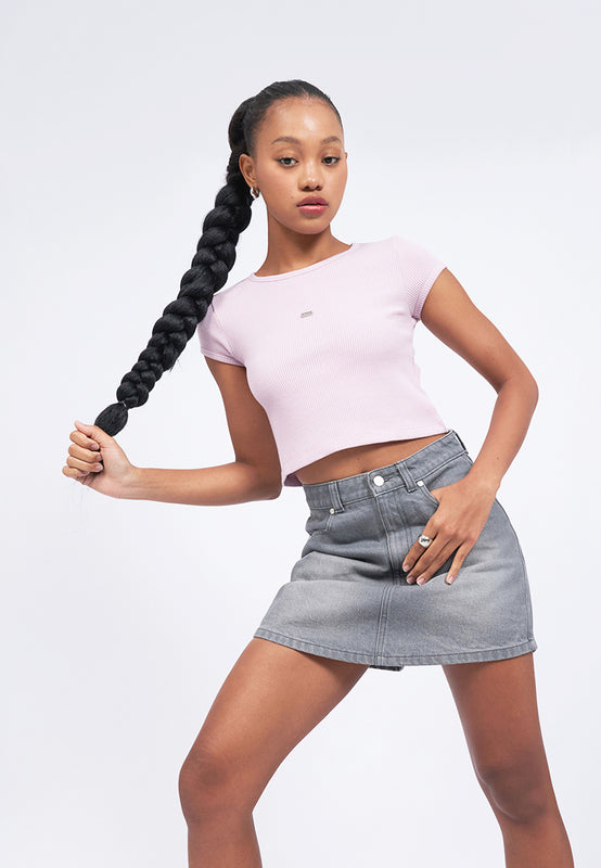Cap Sleeve Fitted T-Shirt