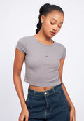 Cap Sleeve Fitted T-Shirt