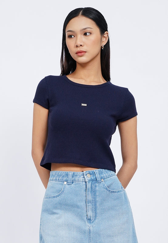 Cap Sleeve Fitted T-Shirt