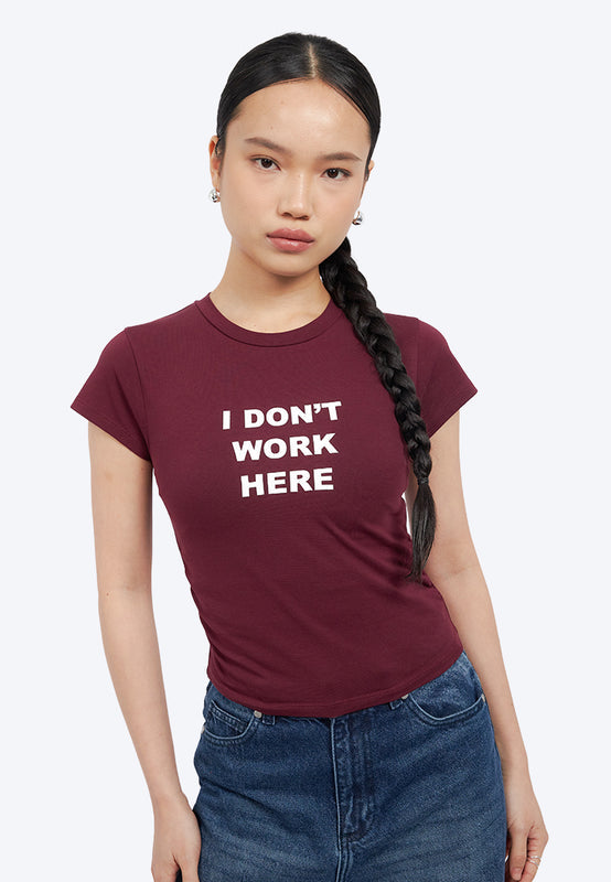 Side Ruched Graphic T-Shirt