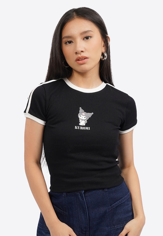 Kuromi Short Sleeve Rib T-Shirt