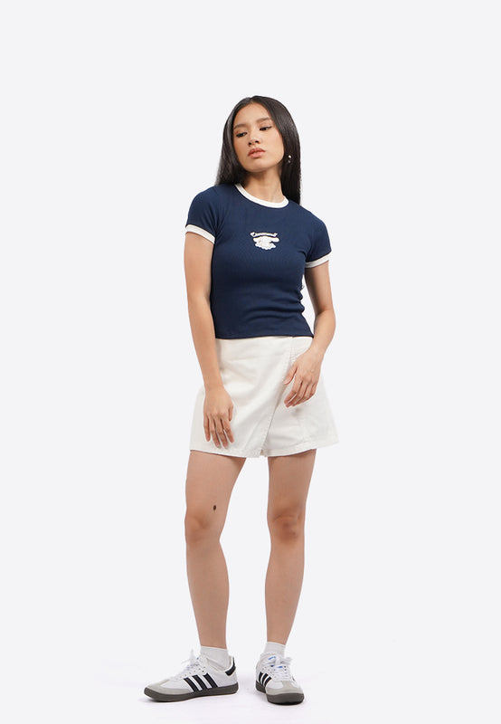 Cinnamoroll Contrast Rib Fitted T-Shirt