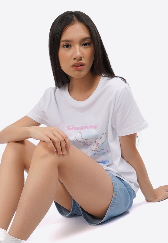 Cinnamoroll Round Neck Short Sleeve T-Shirt