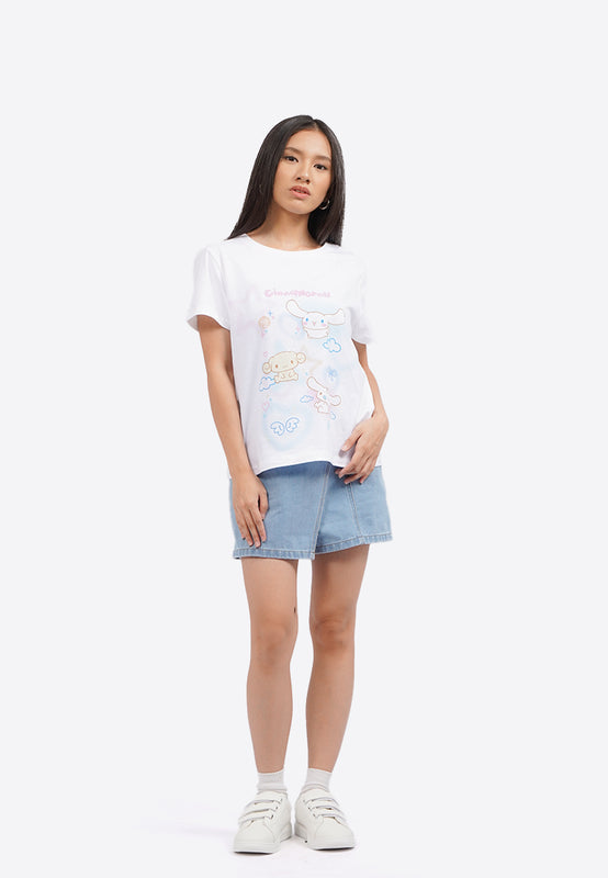 Cinnamoroll Round Neck Short Sleeve T-Shirt