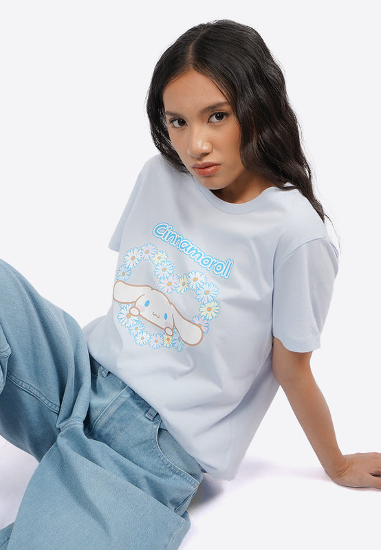 Cinnamoroll Round Neck Short Sleeve T-Shirt