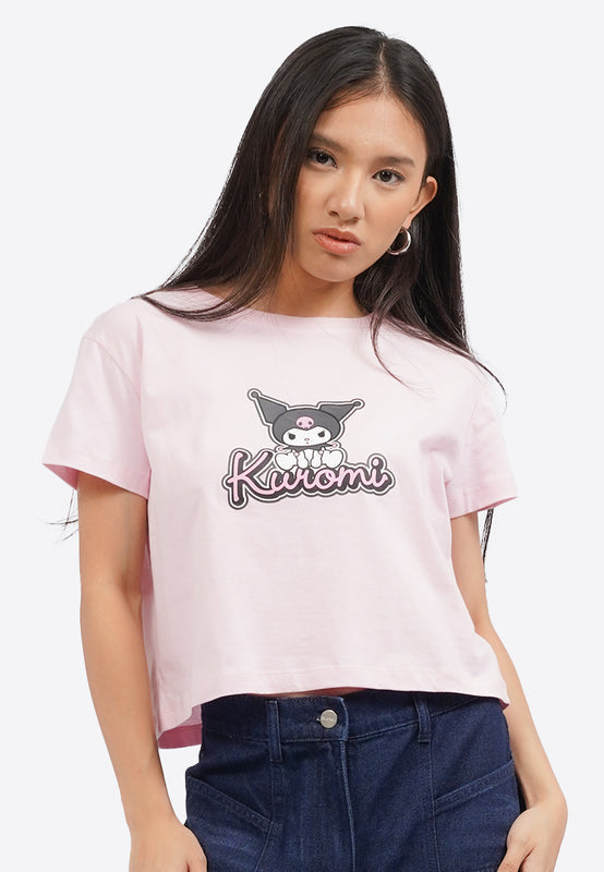 Kuromi Short Sleeve Crop T-Shirt