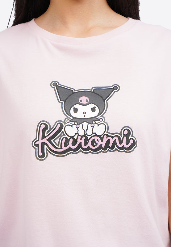 Kuromi Short Sleeve Crop T-Shirt