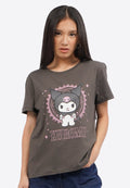 Kuromi Round Neck Short Sleeve T-Shirt