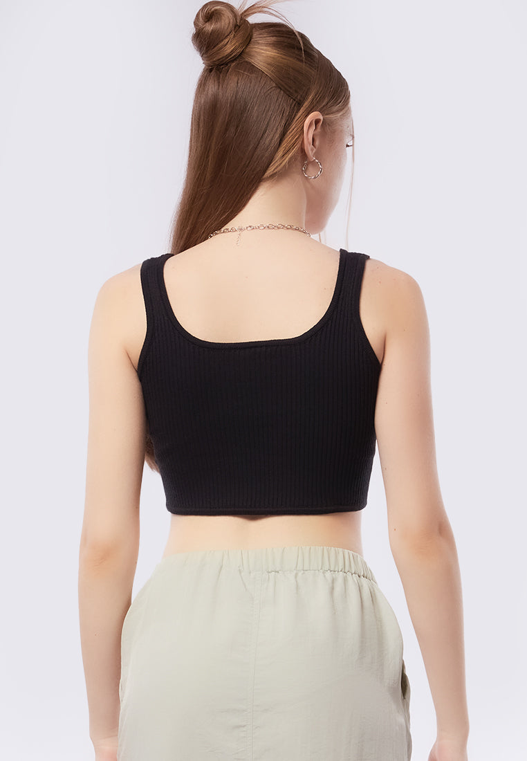 Strappy Sleeveless Knit Top