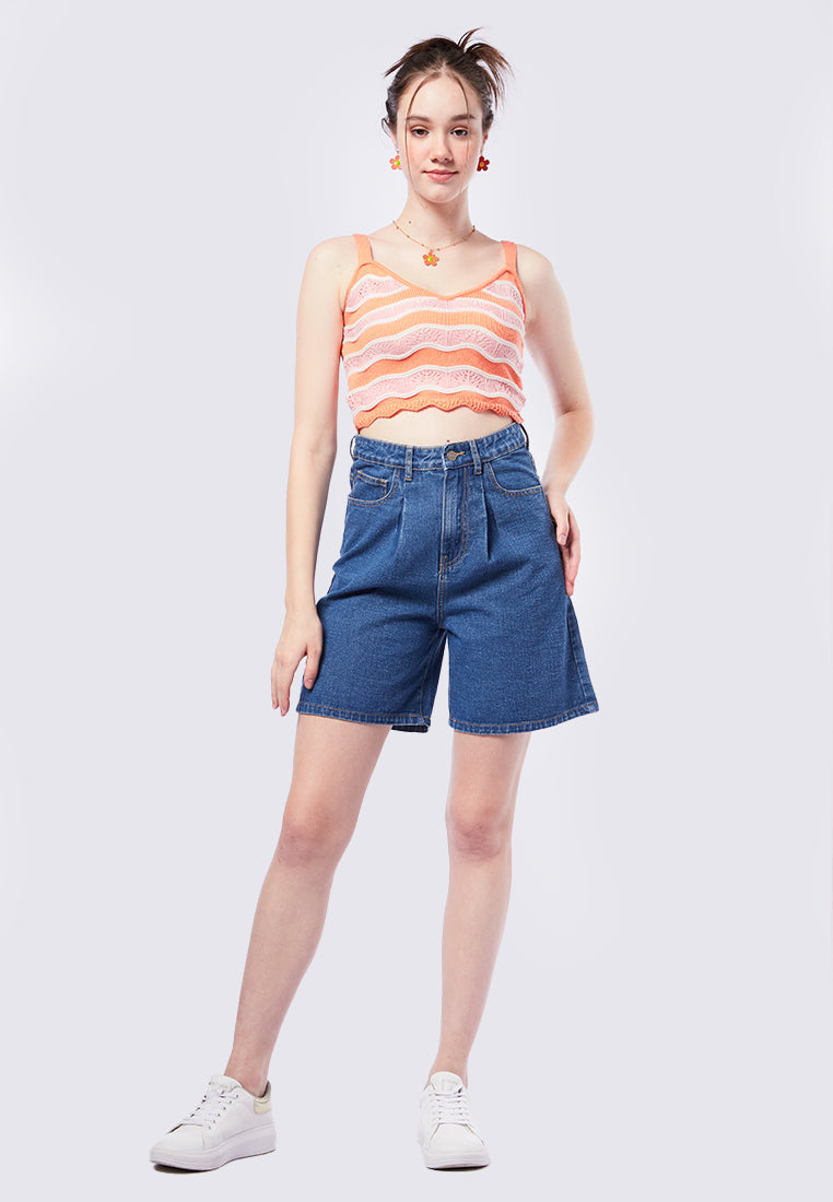 Wavy Knit Tank Top