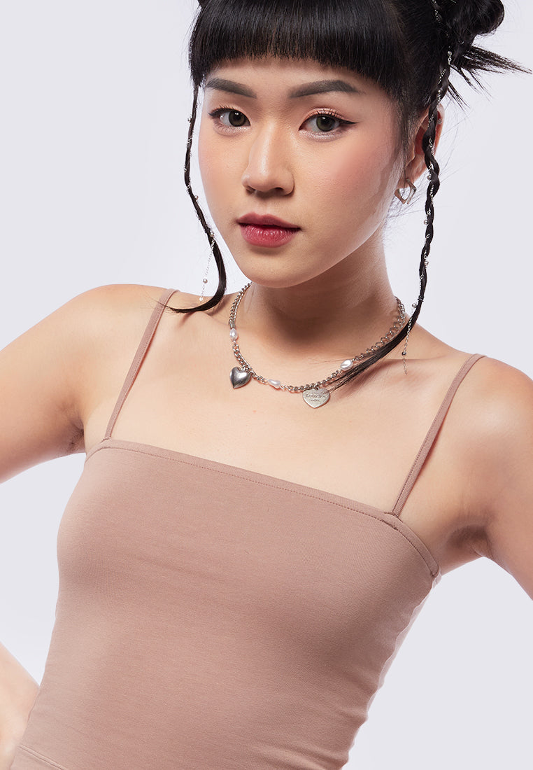 Basic Camisole Top Brown