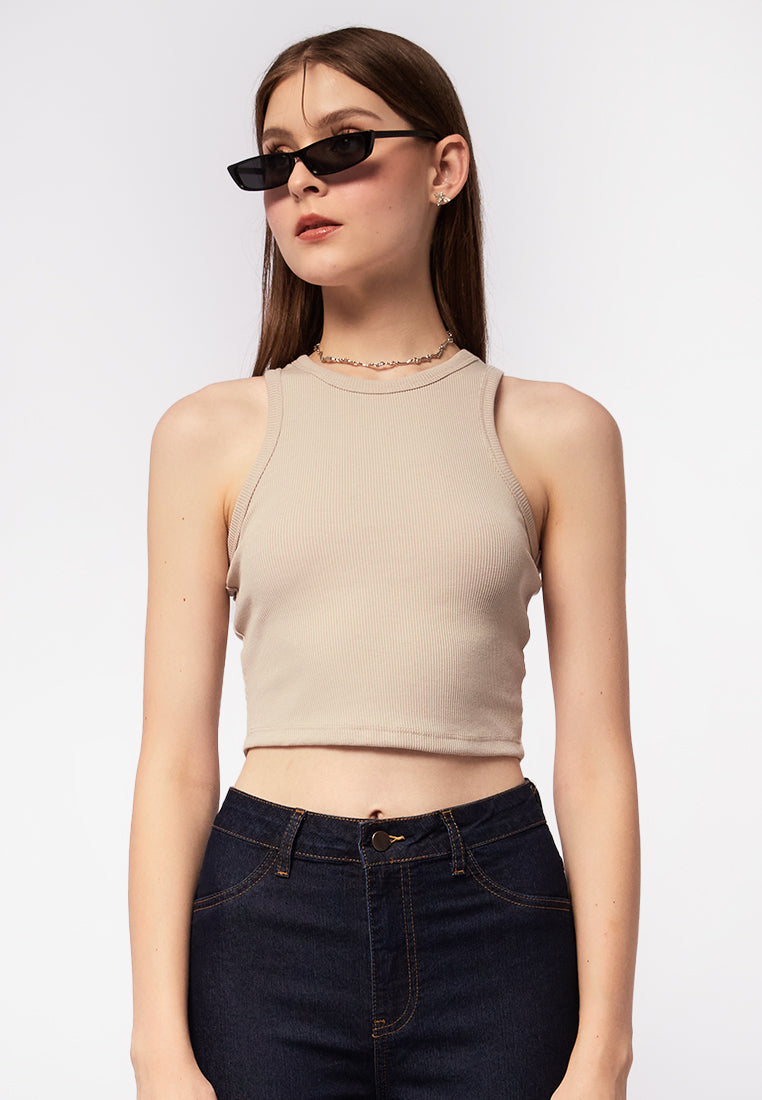 Fitted Ribbed Tank Top