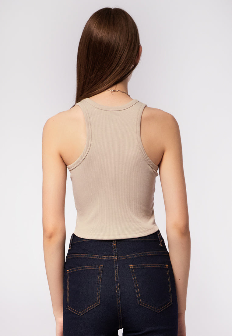 Fitted Ribbed Tank Top