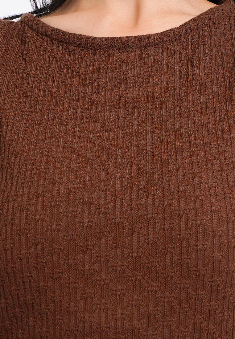 Boat Neck Textured Tank Top