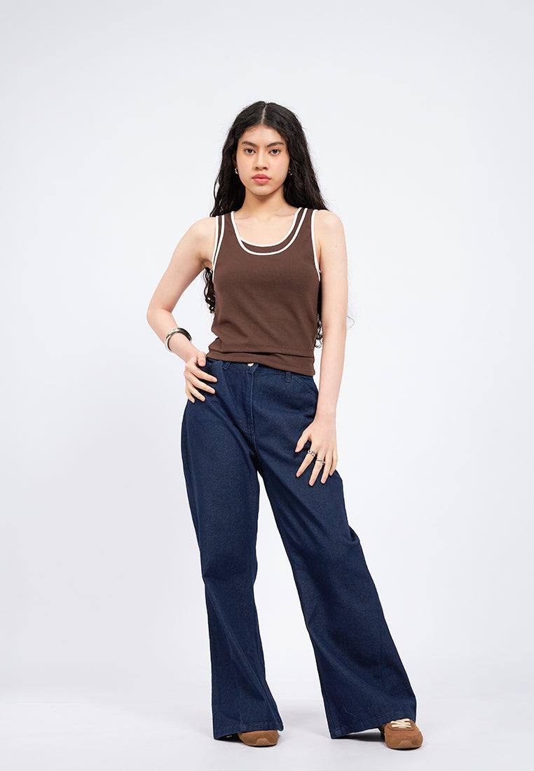 Double Layer Sleeveless Top
