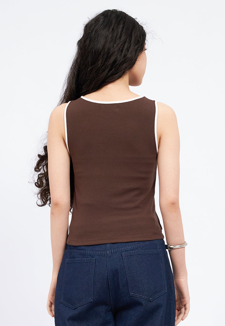 Double Layer Sleeveless Top