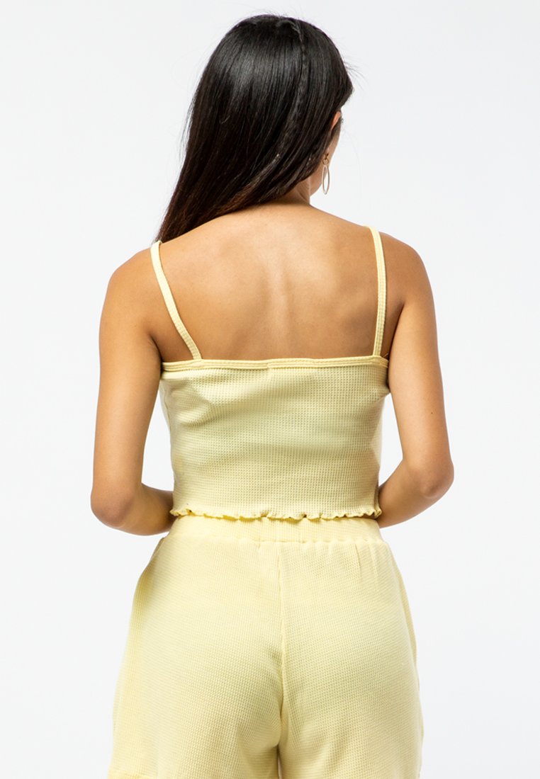 Crop Tank Top with Button