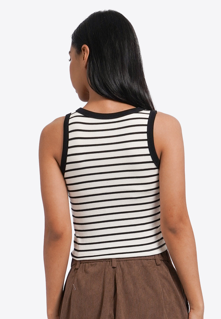 Striped Tank Bra