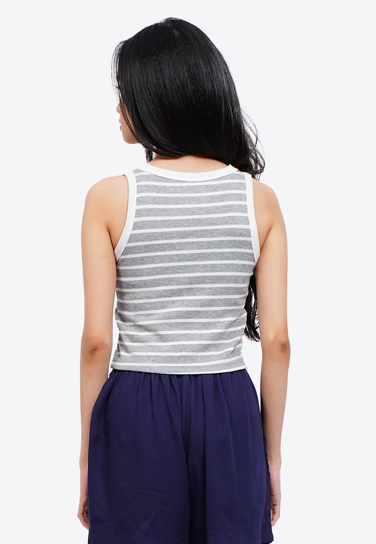 Striped Tank Bra