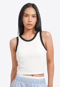 Contrast Lining Tank Bra