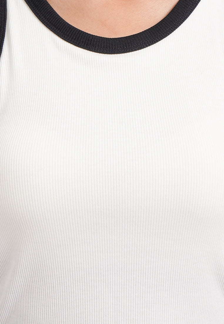 Contrast Lining Tank Bra