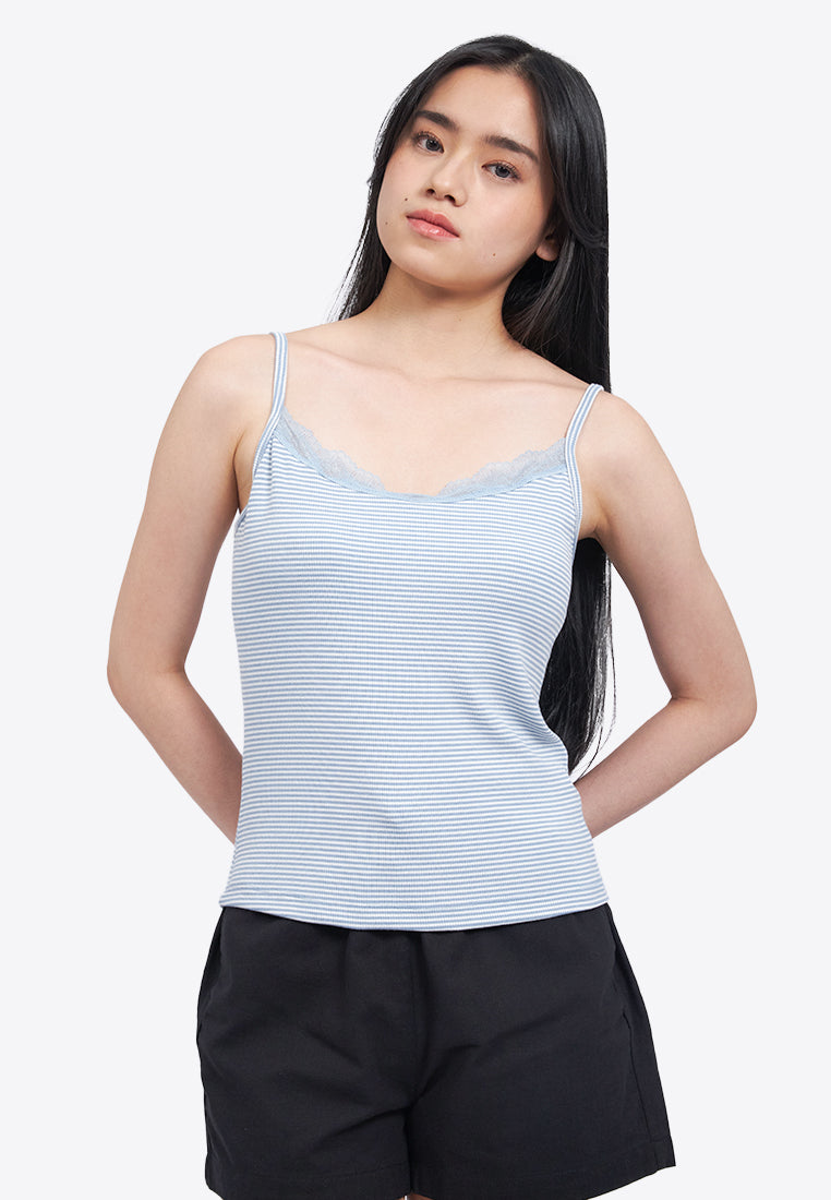 Striped Cami Bra Top