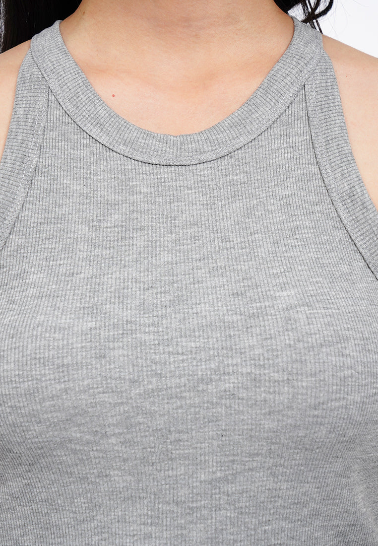 Halter Neck Tank Bra Top