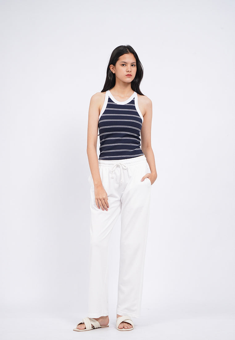 Fitted Stripes Tank Bra Top