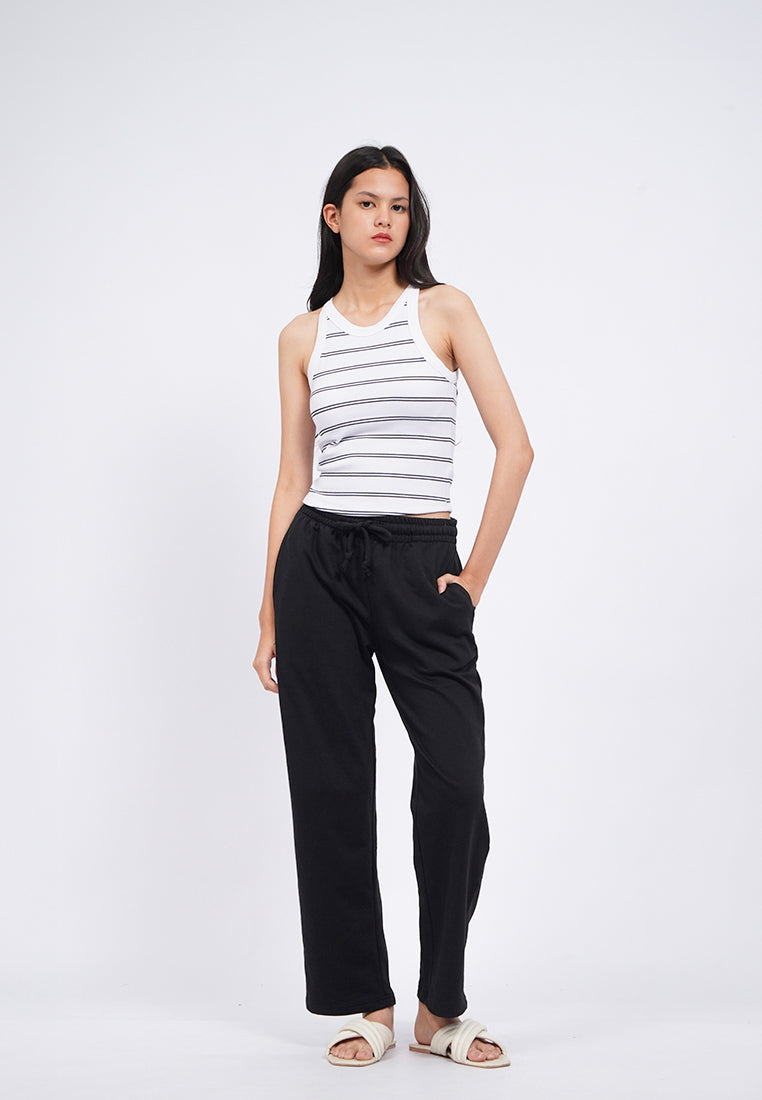 Fitted Stripes Tank Bra Top