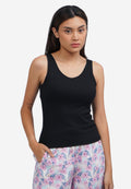 Basic Sleeveless Bra Top Black