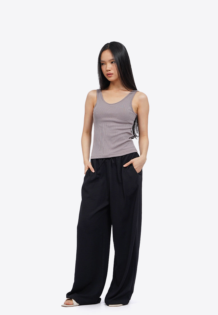 Sleeveless Textured Bra Top
