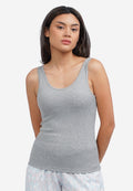 Basic Sleeveless Bra Top Misty Grey