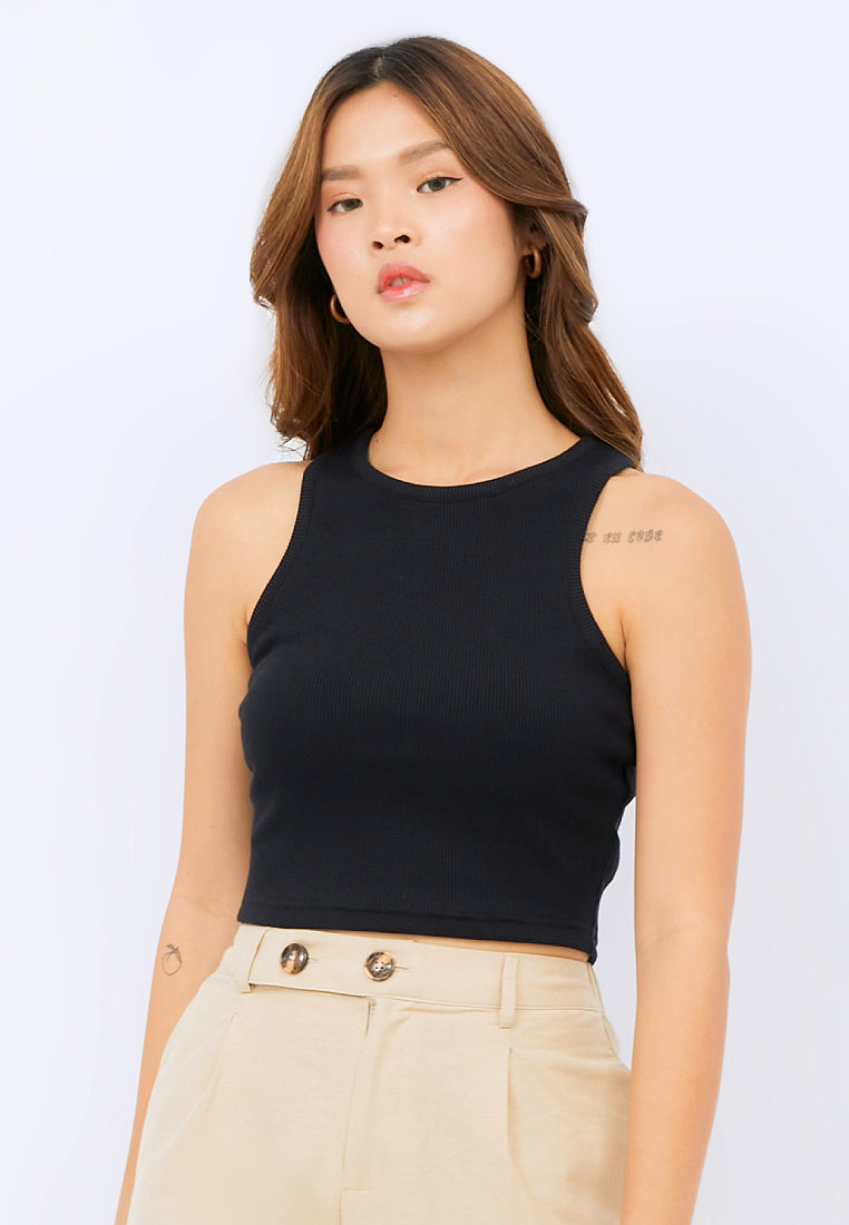 Sleeveless Rib Top