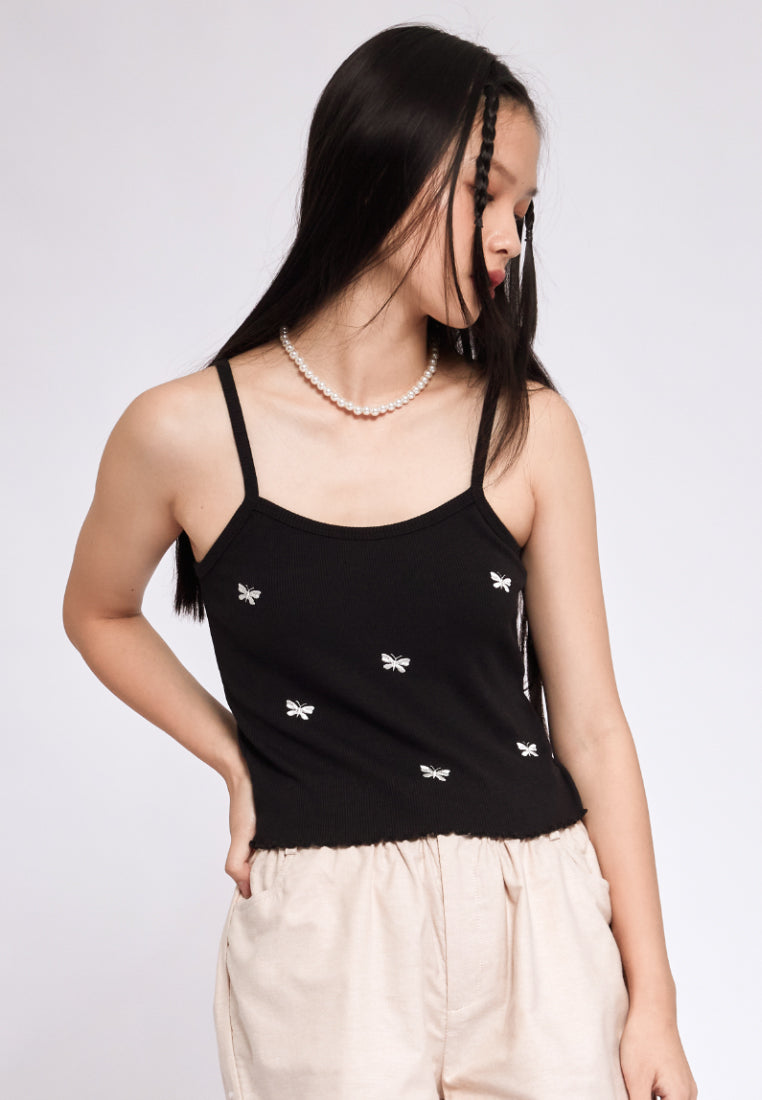 Embroidered Tank Top