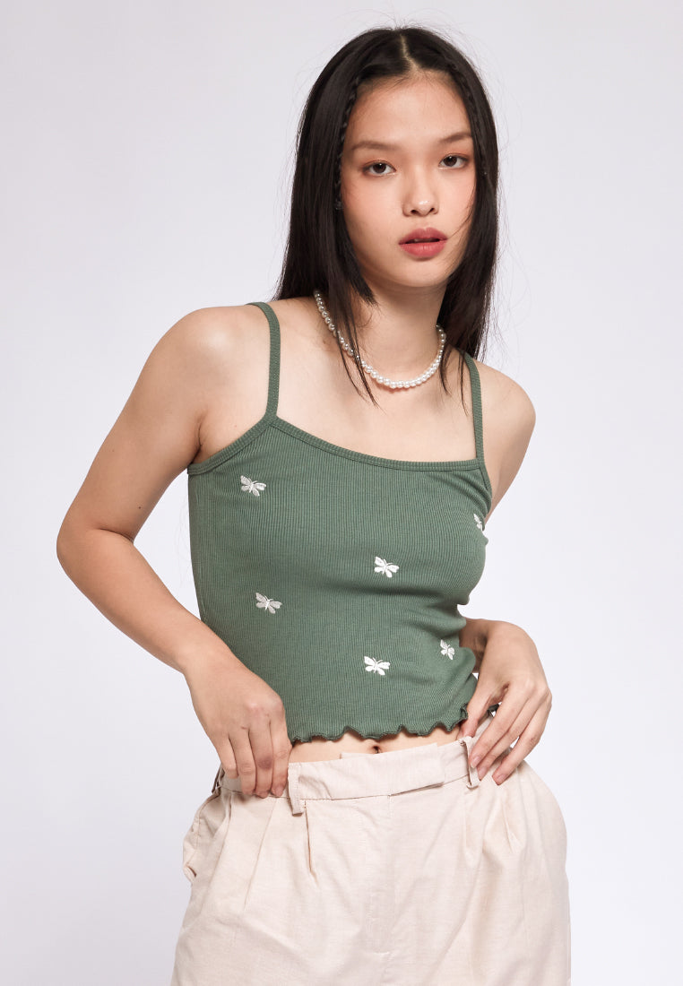 Embroidered Tank Top