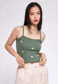 Embroidered Tank Top