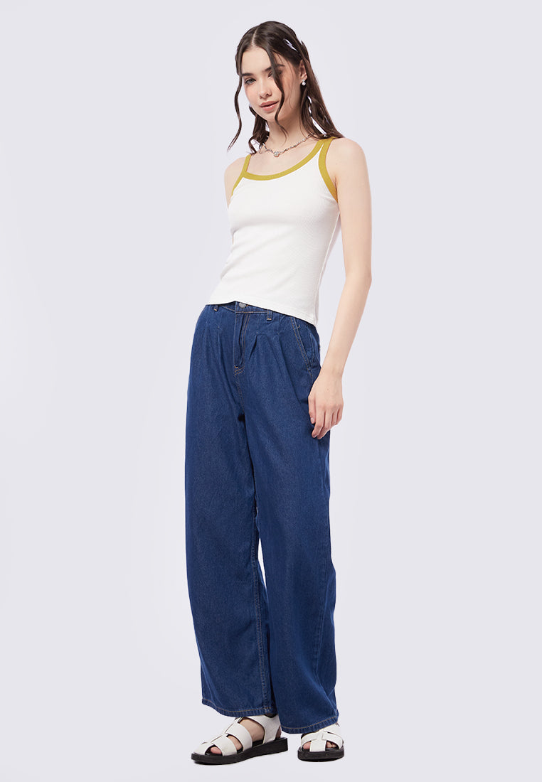 Contrast Rib Tanktop