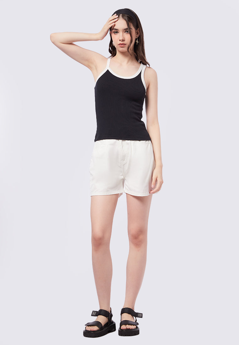 Contrast Rib Tanktop