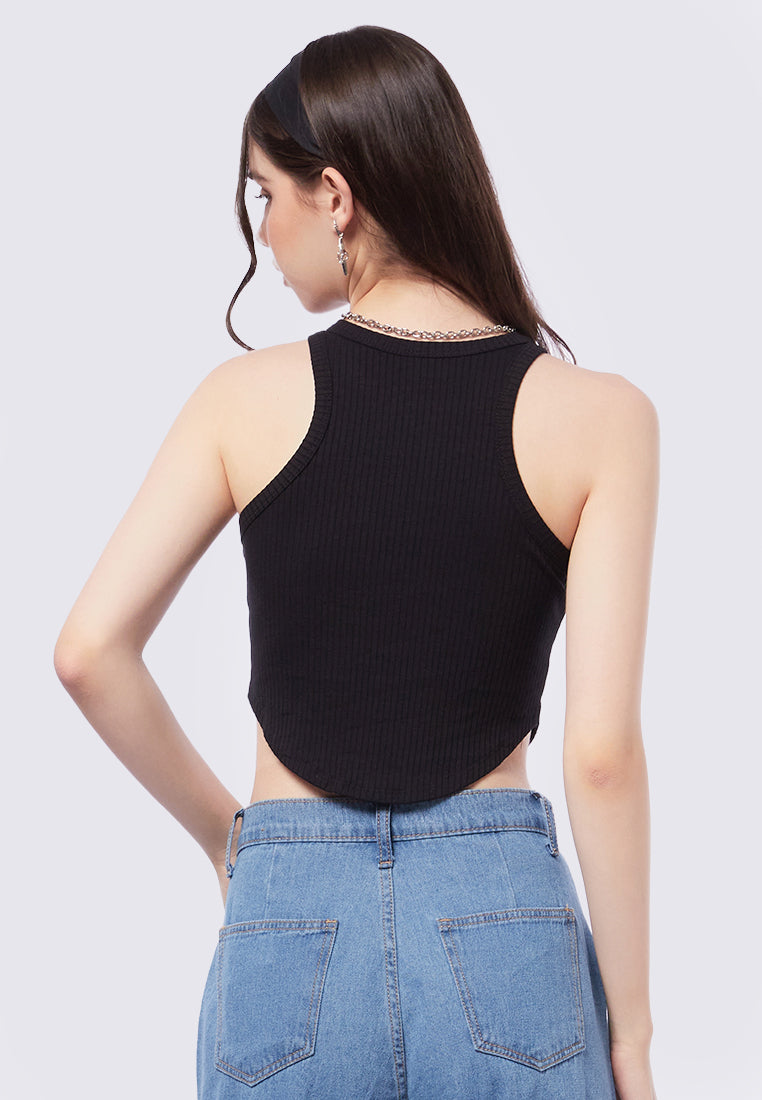 Curved Hem Crop Tanktop