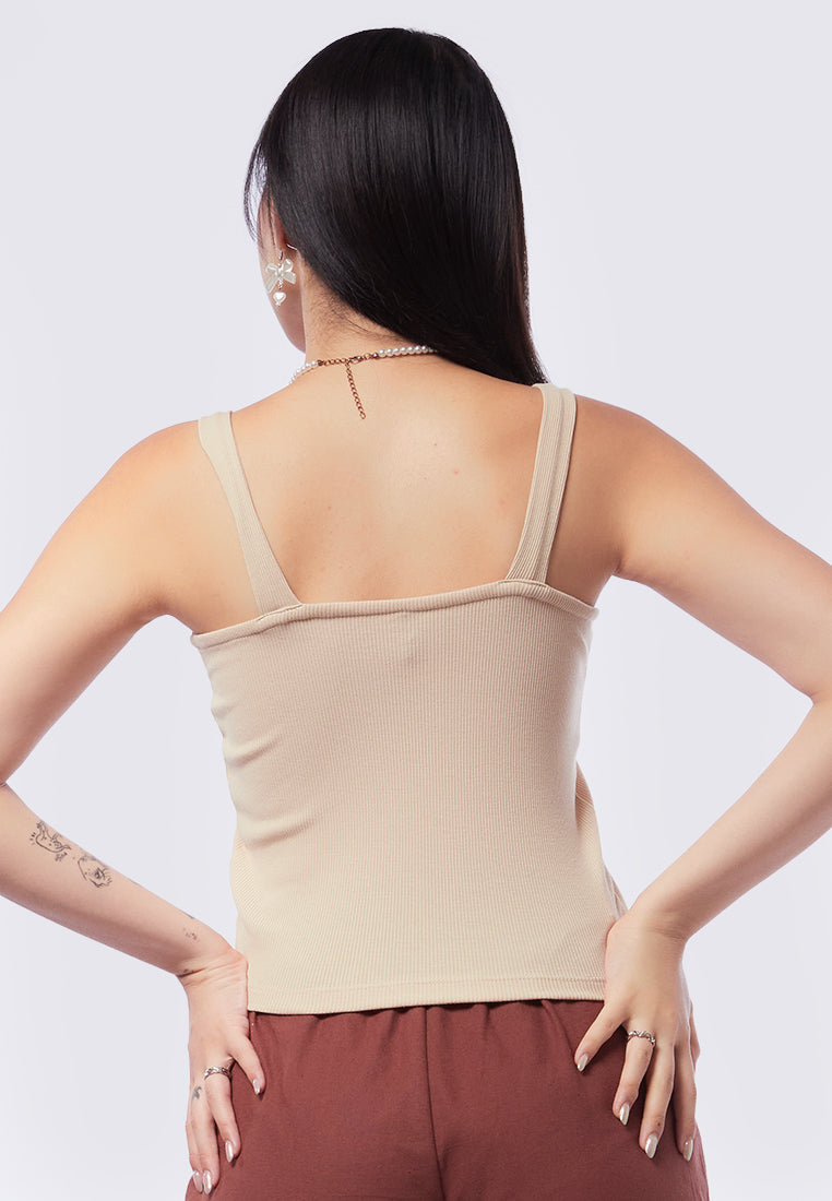 Square Neck Rib Tanktop