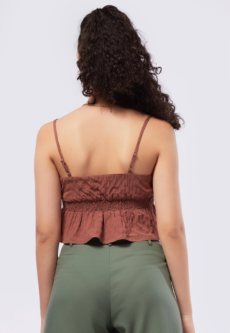 Tie on Front Ruffle Hem